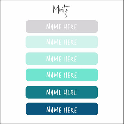 Name Label Waterproof Stickers - qty 102 - Mixed size pack