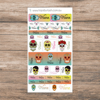 Name Label sticker sheets - mixed size sheets - Many themes!