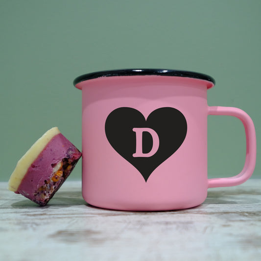 Pastel Matt Enamel Mug 360ml - Personalised Letter