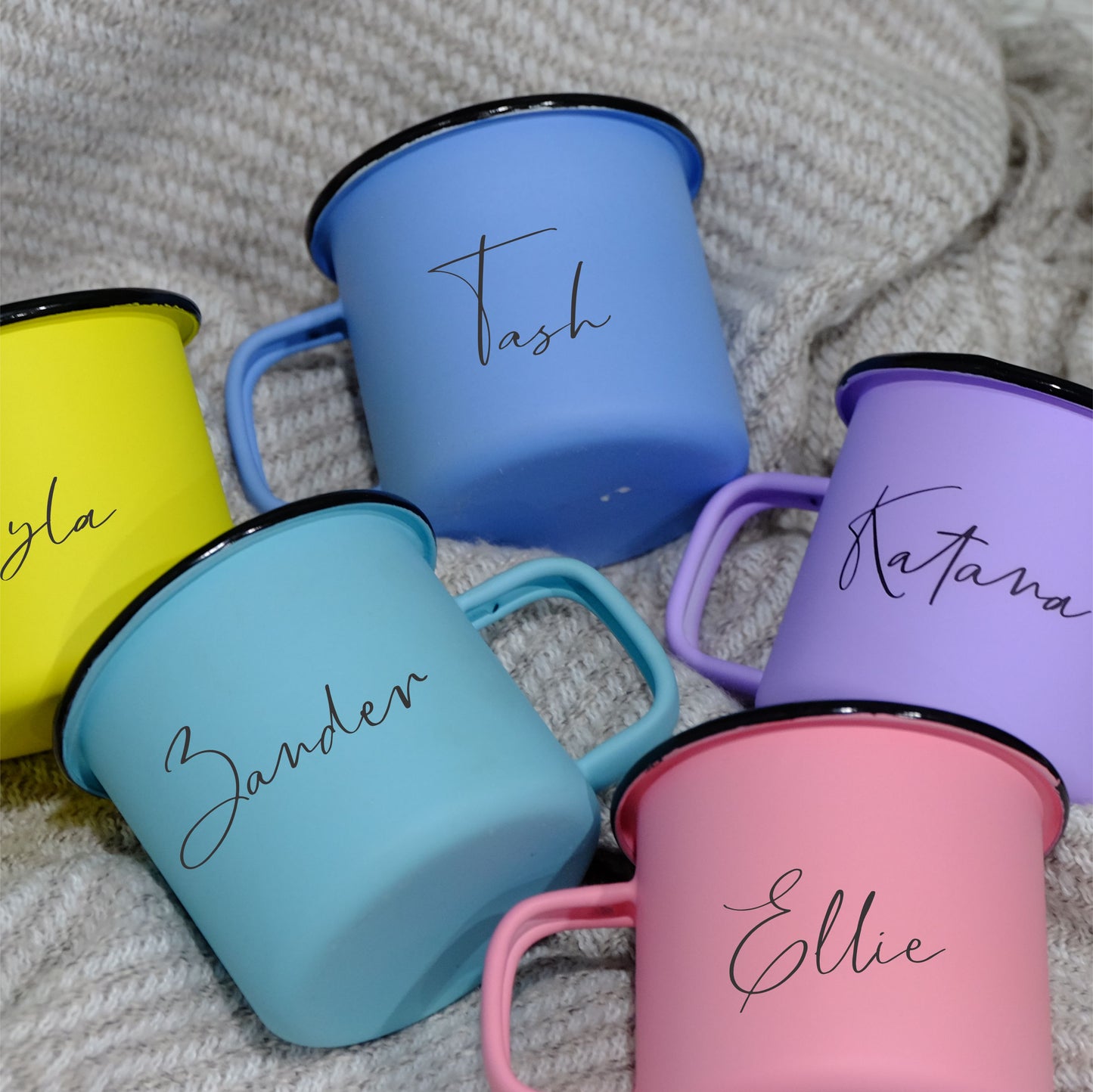 Pastel Matt Enamel Mug 360ml - Personalised