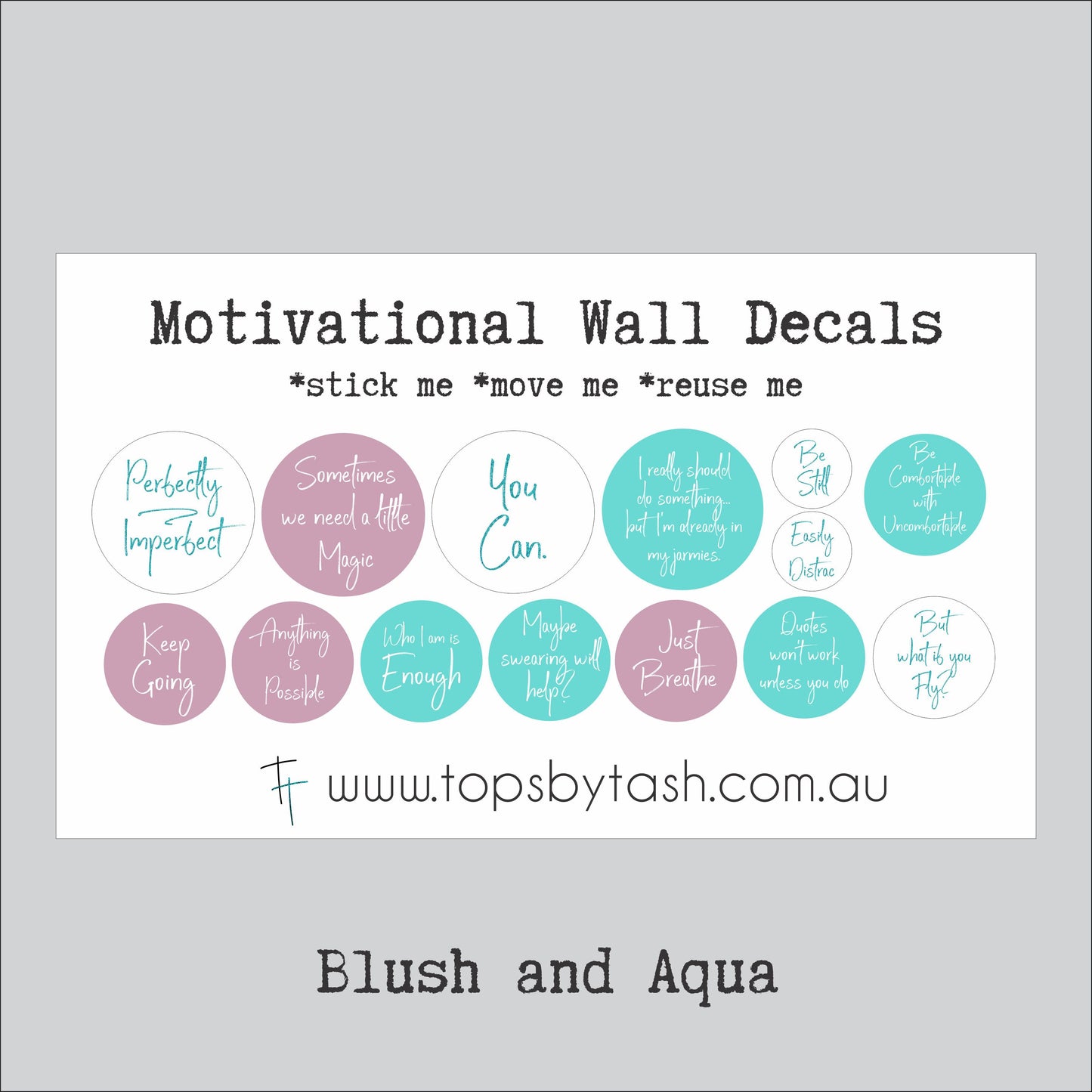 Motivational Wall Decals - Perfectly Imperfect