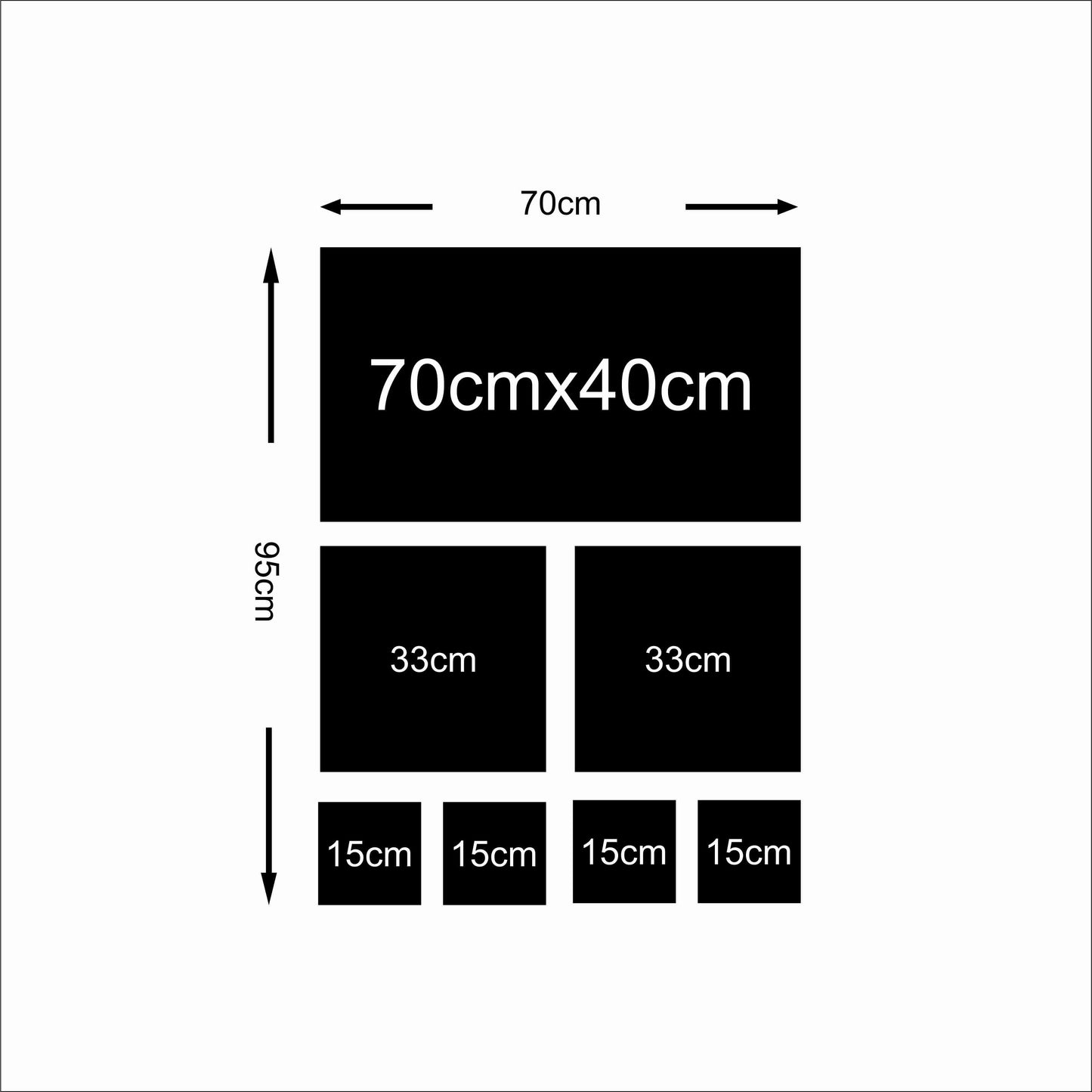 Fabric Photo Wall Decals - Medium Photo package