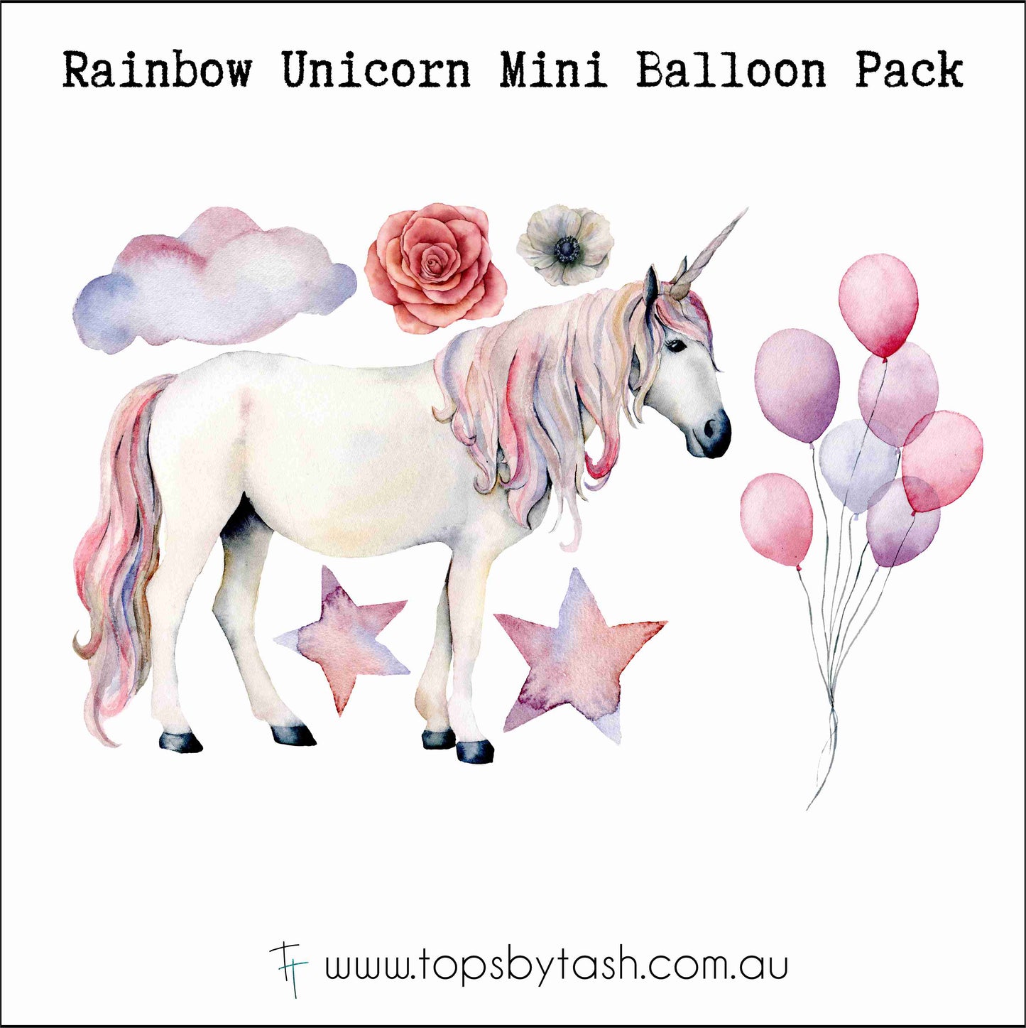 Wall Decals - Rainbow Unicorn collection