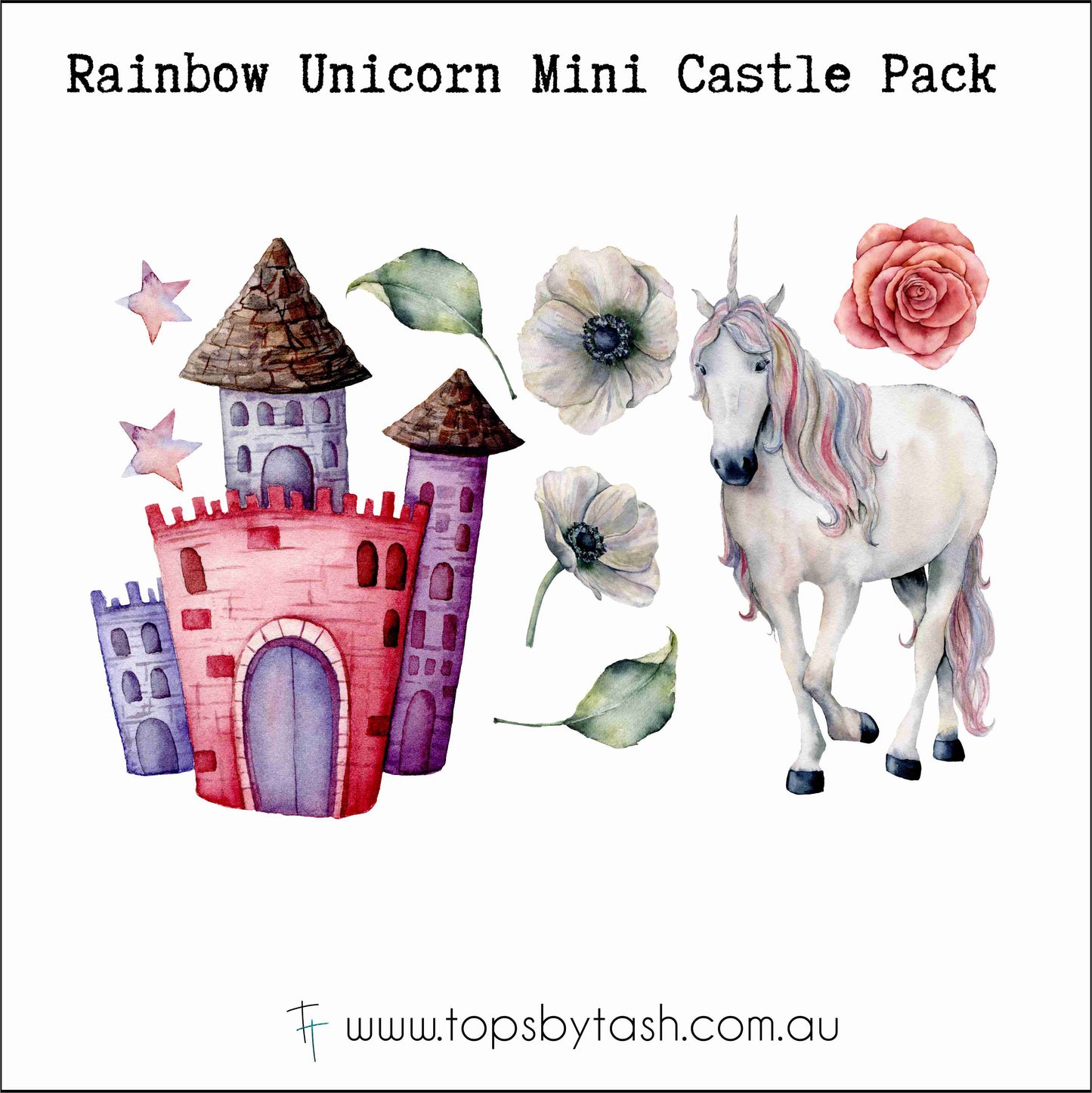 Wall Decals - Rainbow Unicorn collection