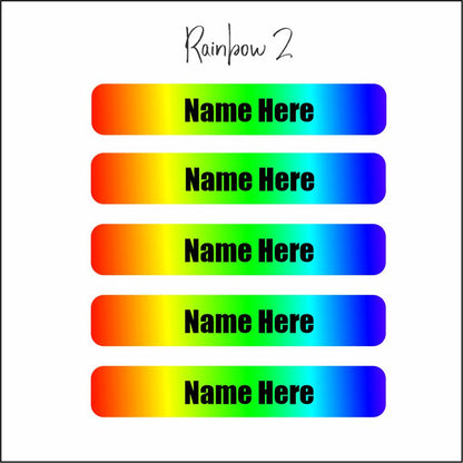 Name Label Waterproof Stickers - qty 102 - Mixed size pack