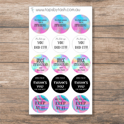 Personalised Teacher Stickers - Reward Stickers for the kiddlets