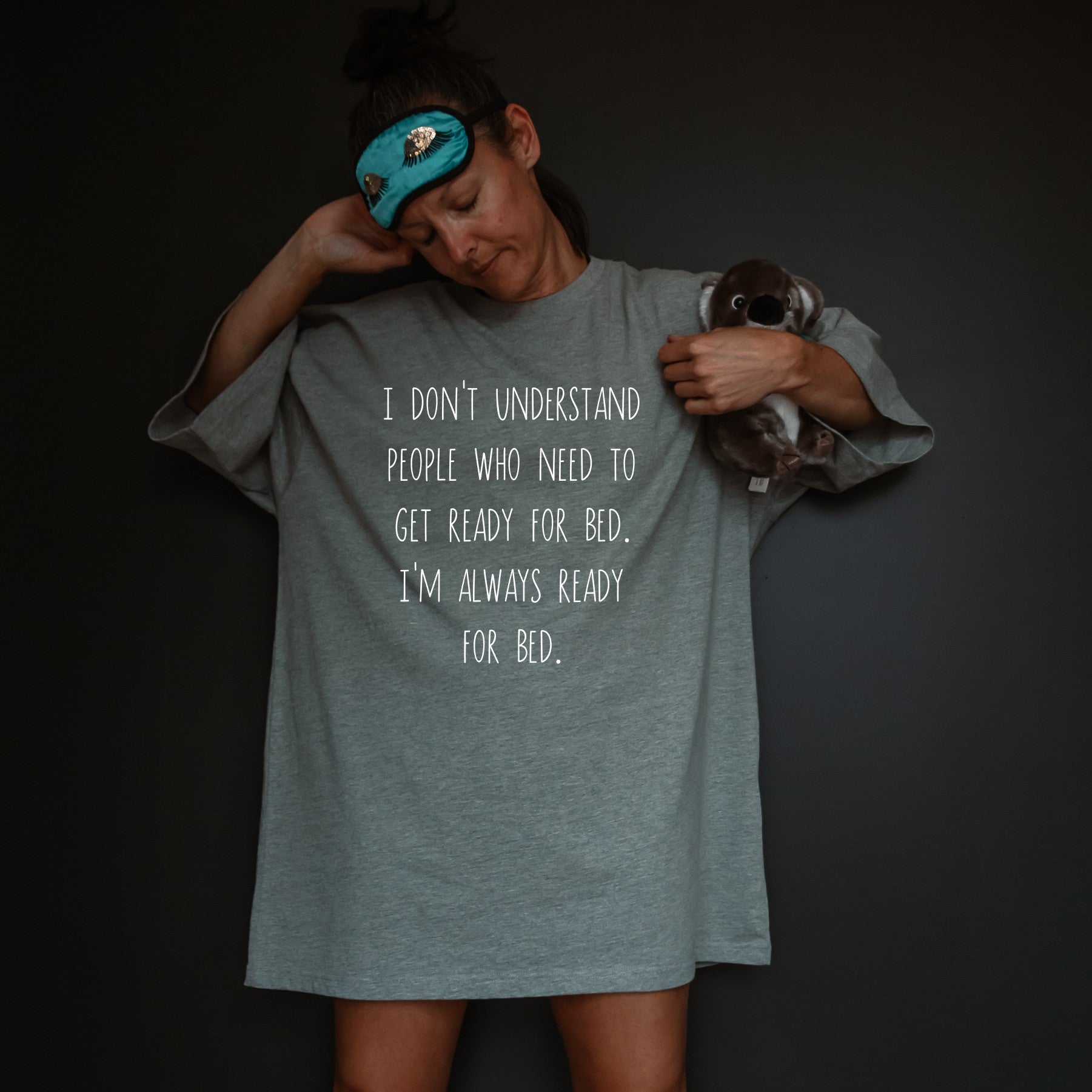 oversized sleep tee t-shirt