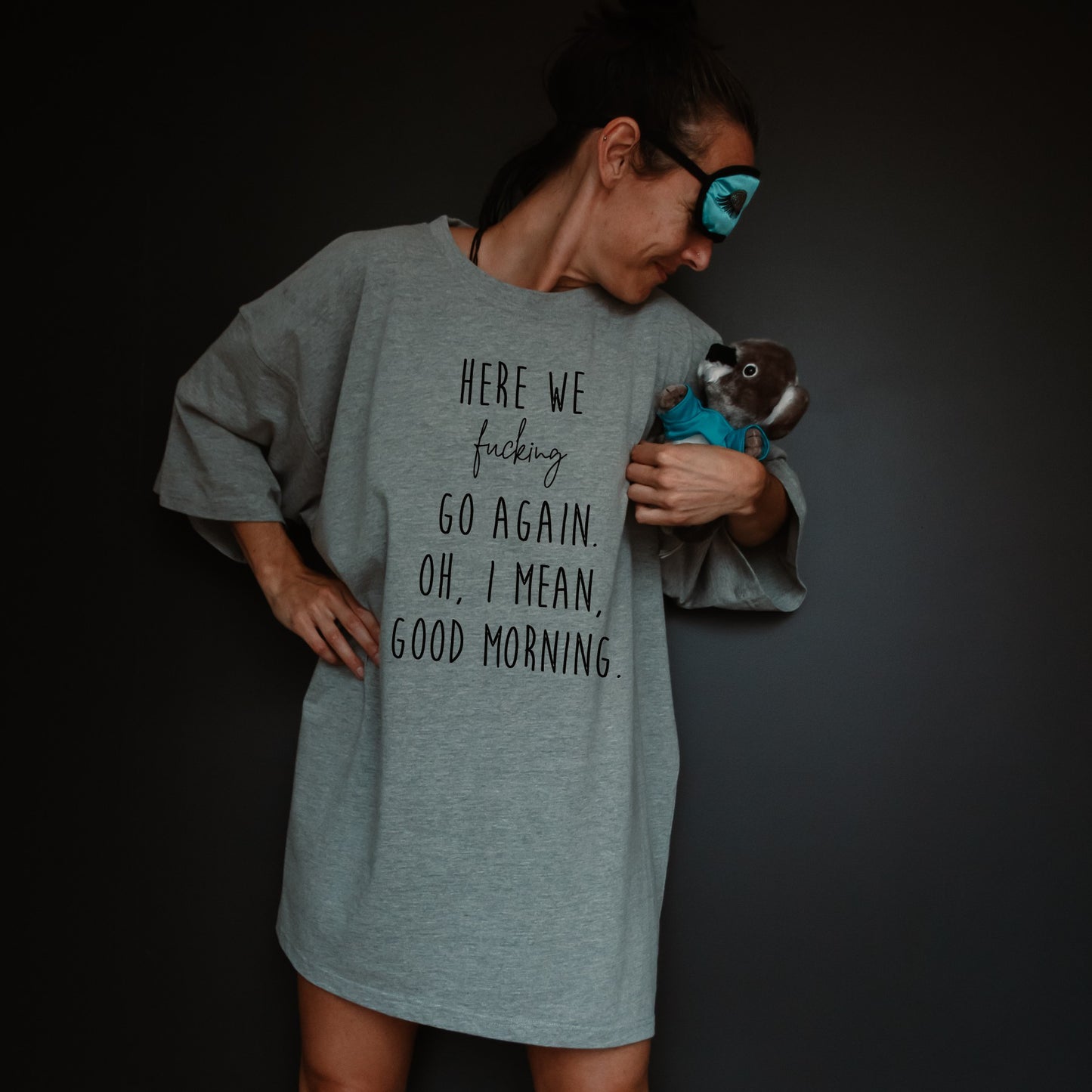 oversized sleep tee t-shirt