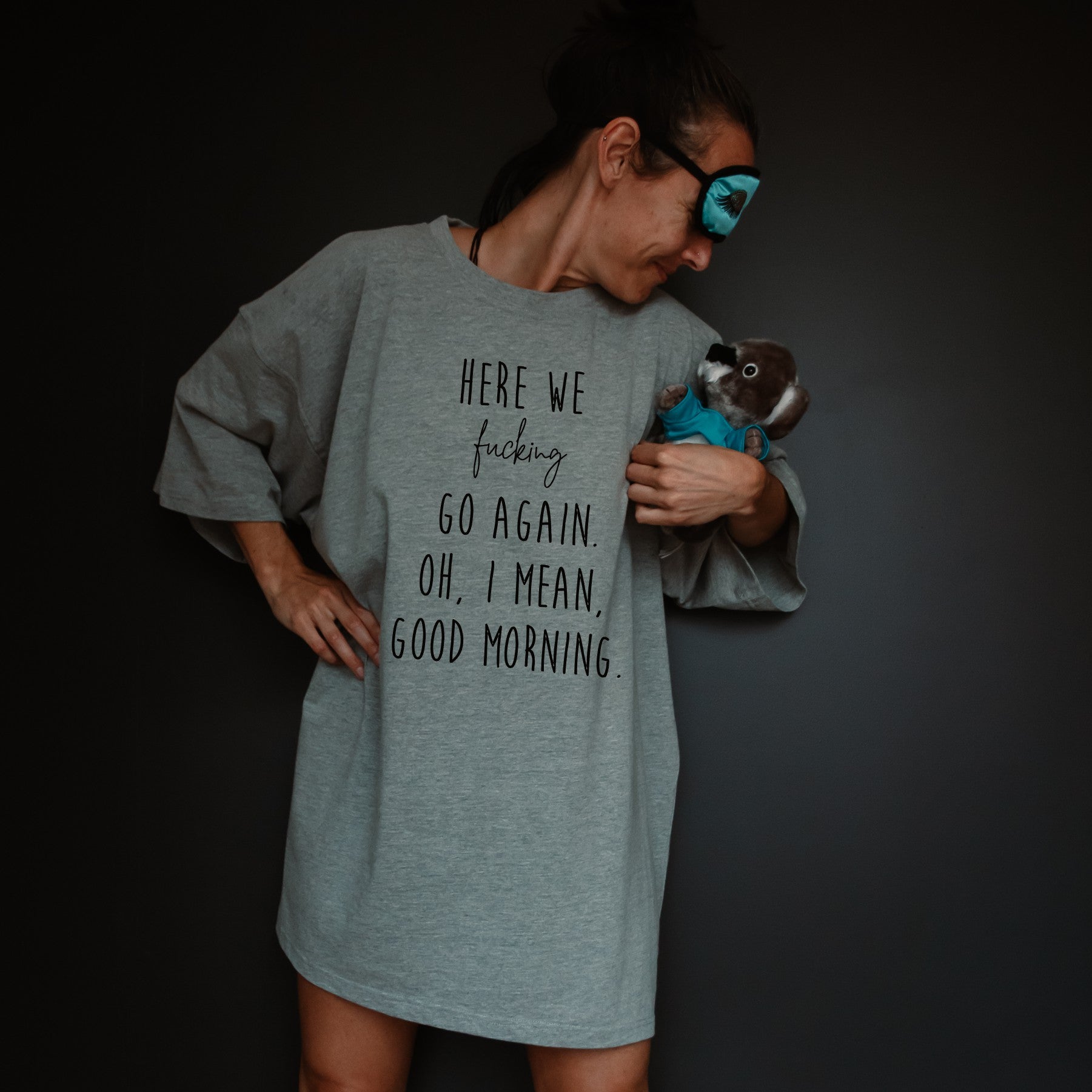 oversized sleep tee t-shirt