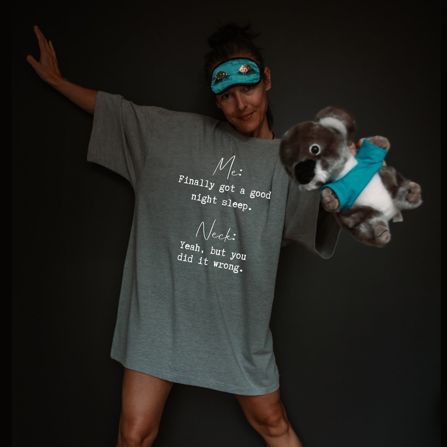 oversized sleep tee t-shirt