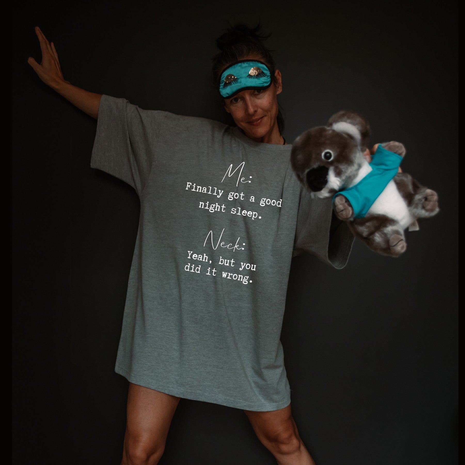 oversized sleep tee t-shirt