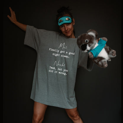 oversized sleep tee t-shirt