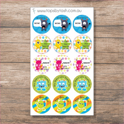 Personalised Teacher Stickers - Reward Stickers for the kiddlets