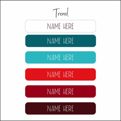 Name Label Waterproof Stickers - qty 102 - Mixed size pack