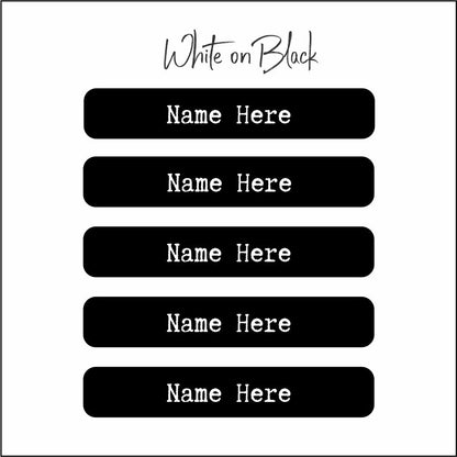 Name Label Waterproof Stickers - qty 102 - Mixed size pack