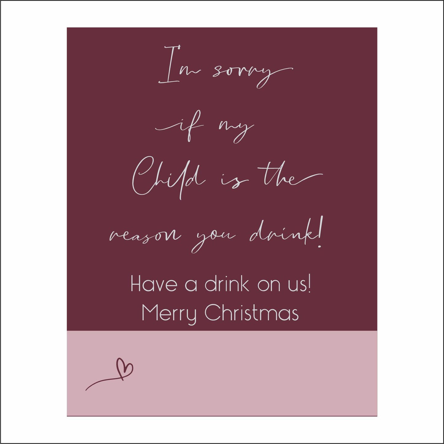 Wine bottle labels - Thank you/teacher theme