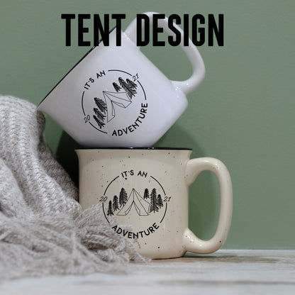 Custom personalised camping mug printing