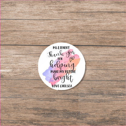 Teacher Stickers - DIY for lolly jars or candles