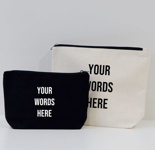 Make up bag/ pencil case - Custom