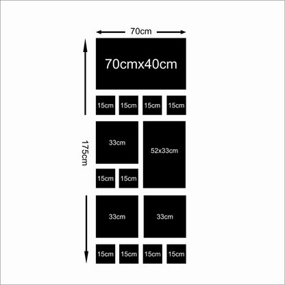Fabric Photo Wall Decals - Large Photo package