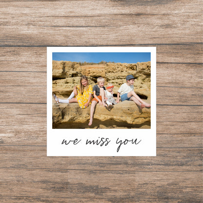 Fabric Photo Wall Decals - polaroid size with message