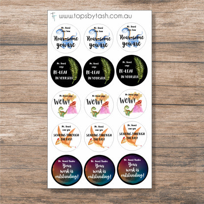 Personalised Teacher Stickers - Reward Stickers for the kiddlets