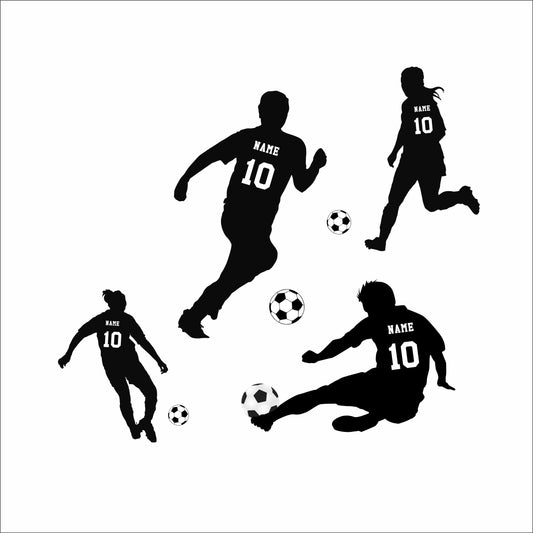Fabric Wall/Door Personalised Soccer Decal