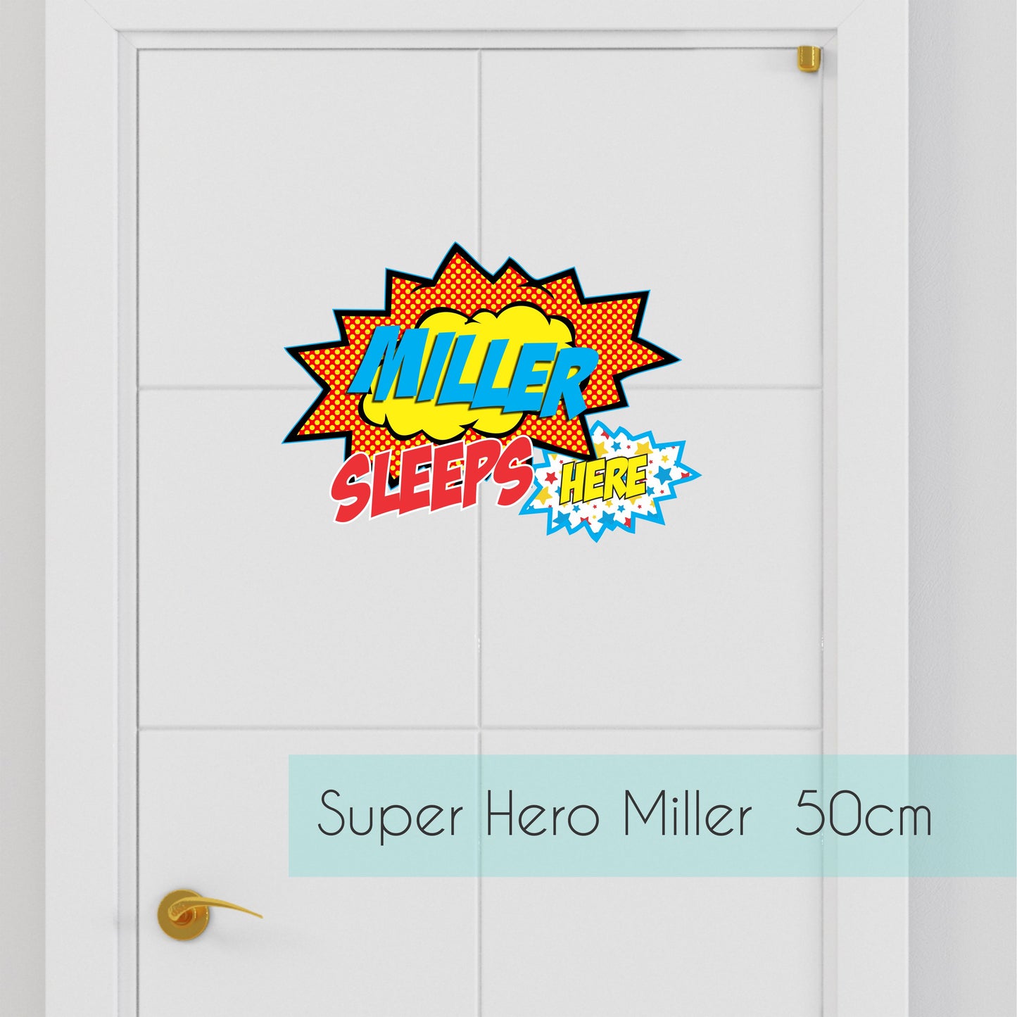 Fabric Wall/Door Name Decal